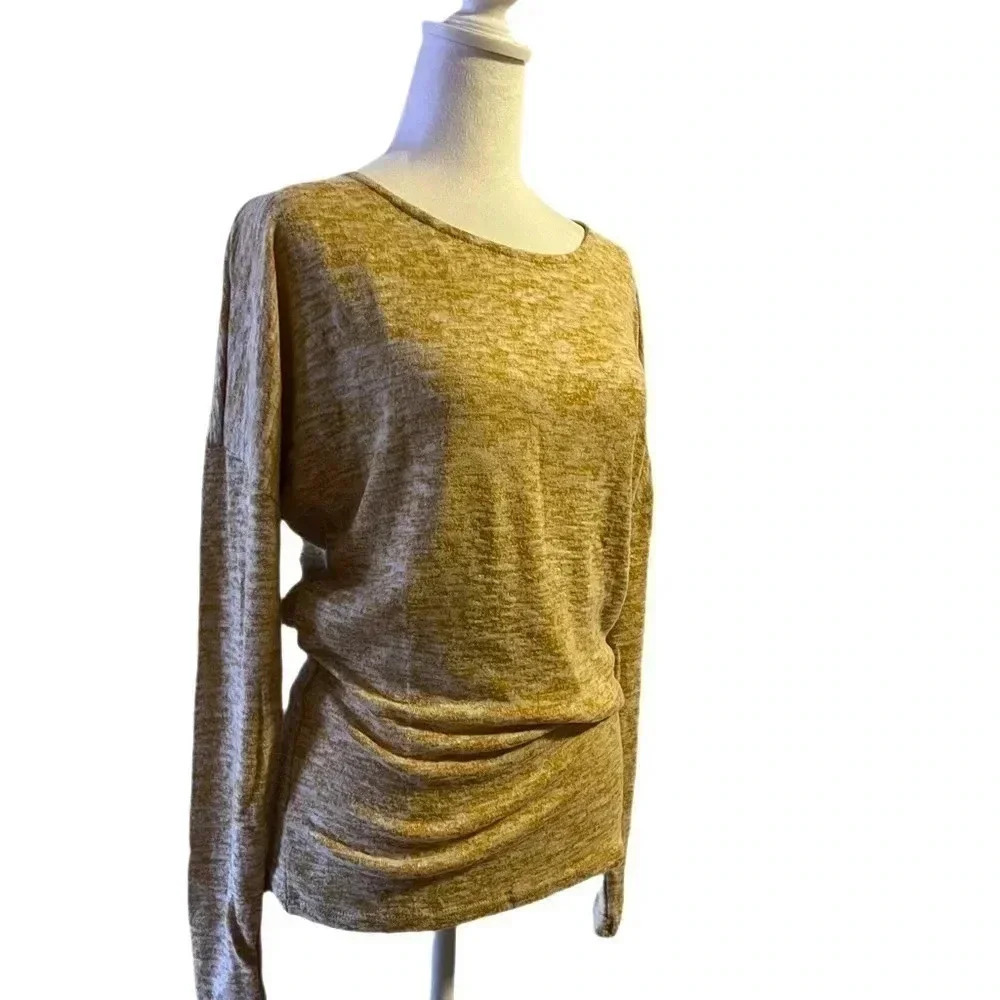 NWT Soft Warm Fuzzies Tapered Waist Sweater, Yellow, Size XS